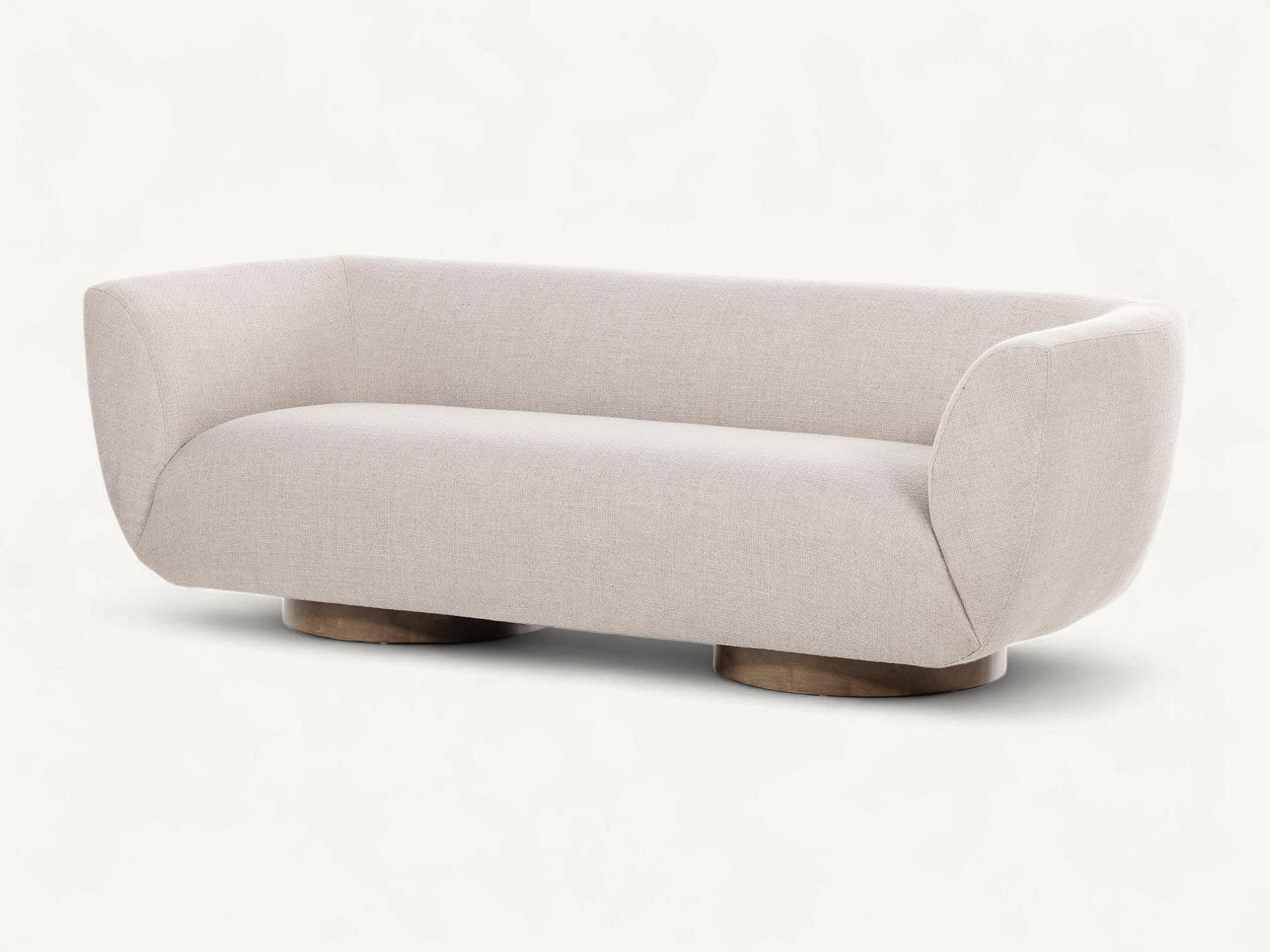Arilyn Curved Pedestal Sofa - Image 2