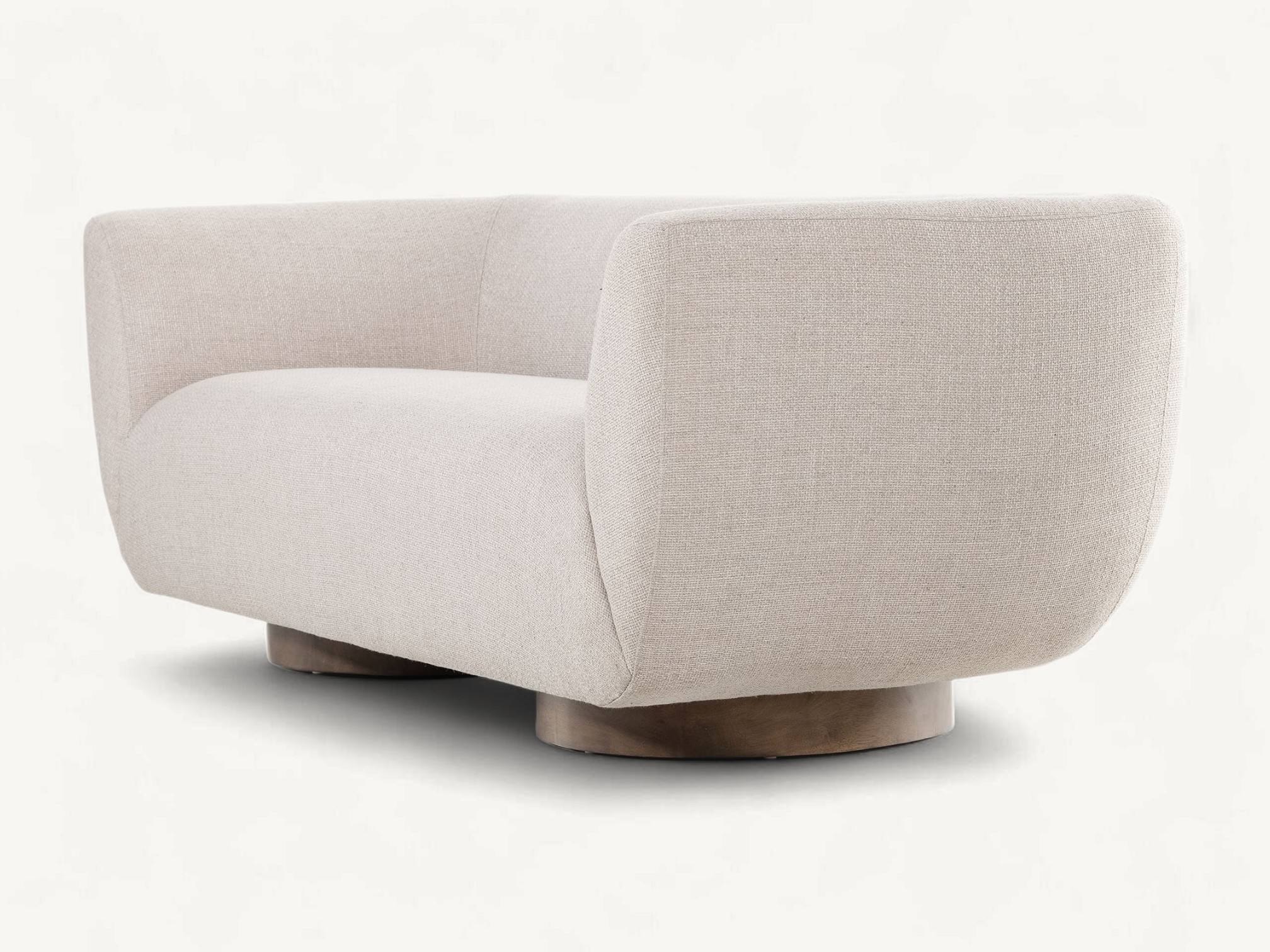 Arilyn Curved Pedestal Sofa - Image 3