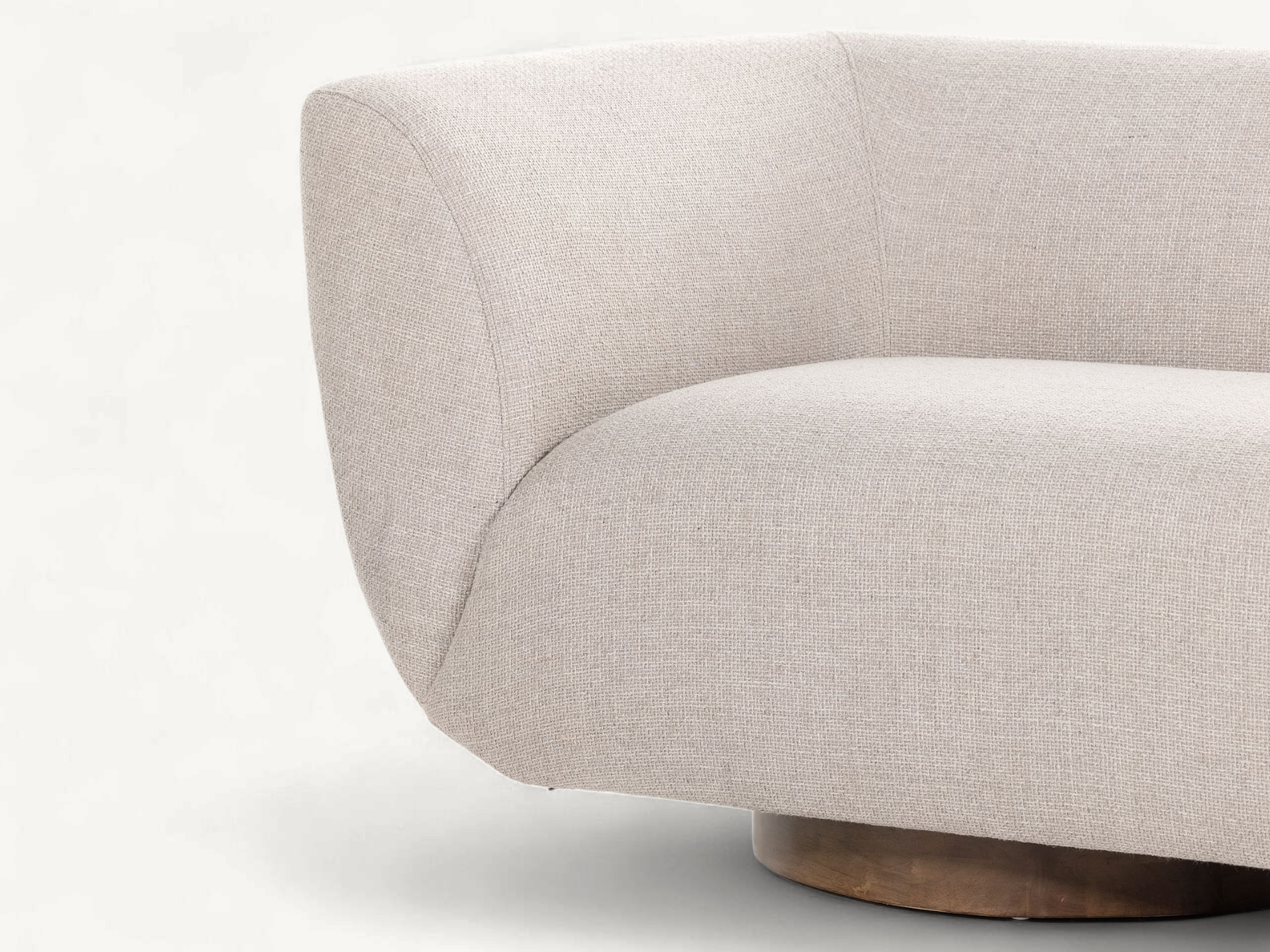 Arilyn Curved Pedestal Sofa - Image 6